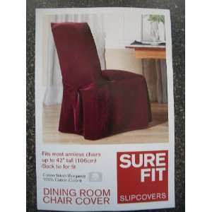  Sure Fit Velvet Armless Dining Room Chair Slipcover 