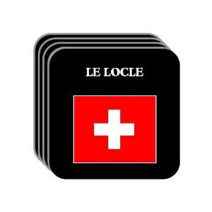 Switzerland   LE LOCLE Set of 4 Mini Mousepad Coasters