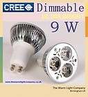 CREE GU10 Dimmable 3*3W 6W 9W LED Spotlight Light Bulb Day/Cool White 