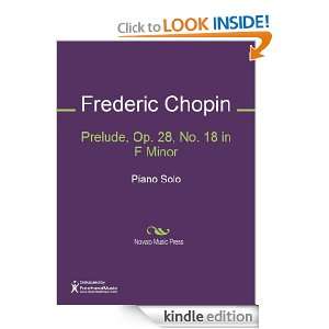 Prelude, Op. 28, No. 18 in F Minor Sheet Music Frederic Chopin 