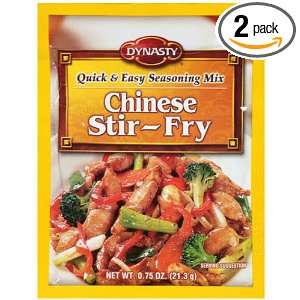 Dynasty Chinese Stir Fry Seasoning Mix, 0.75 Ounce (Pack of 2)  