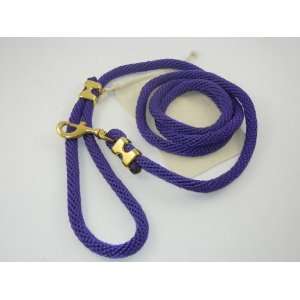  LeashInaBag 5/8 inch Rope 6 Ft. Purple Dog Lead Comes with 