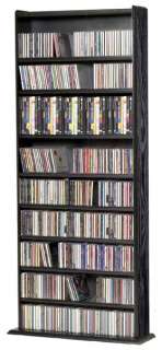 Solid wood CD DVD Storage Rack 600 CD 300 DVD   Cherry  