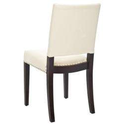 Madison Nailhead Cream Leather Side Chairs (Set of 2)  Overstock