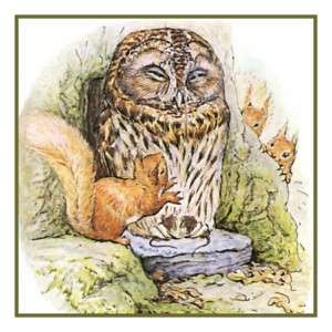 Beatrix Potter Squirrel Nutkin Owl Duck X Stitch Chart  