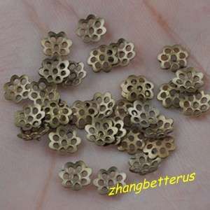   Pcs bronze little loose beads caps charms jewelry findings 6mm  