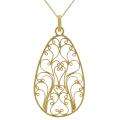 Sterling Silver Gold Overlay   Buy Necklaces Online 