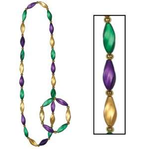   Satin Swirl Beads/Bracelet Set Case Pack 48   682008