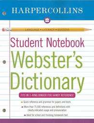 Harpercollins Student Notebook Websters Dictionary  