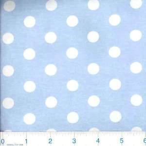   Jersey Knit Light Blue Dot Fabric By The Yard: Arts, Crafts & Sewing
