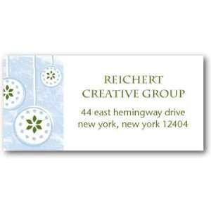  Business Holiday Address Labels   Floral Ornaments By 