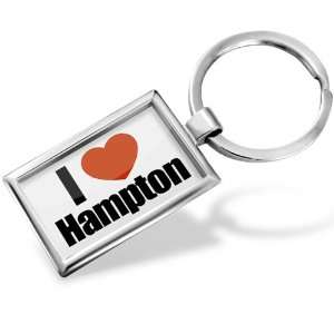 Keychain I Love Hampton region: Virginia, United States   Hand Made 