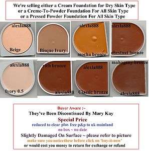 Mary Kay Creme To Powder Foundation / Cream Formula 1 Dry Skin 