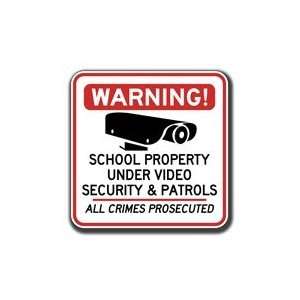   Property Under Video Security & Patrols Sign   18x18: Home Improvement
