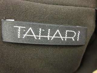 TAHARI Brown Button Front Longsleeved Blazer Sz 4  