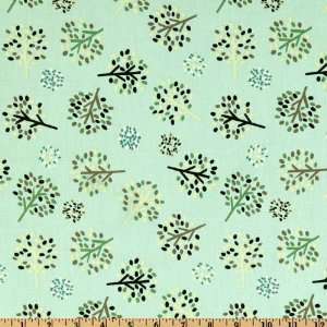   Galaxy Trees Light Green Fabric By The Yard Arts, Crafts & Sewing