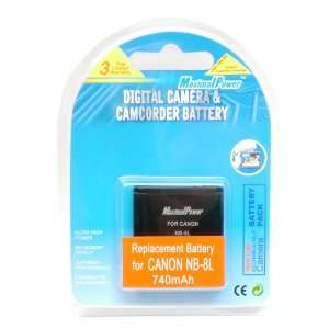  Maximal Power DB CAN NB8L Replacement Li Ion Battery for Canon NB8L 