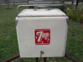Vintage 7up Cooler by Progress Refrigerator Co. 7 Up Ice Chest  