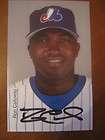 MLB MONTREAL EXPOS PLAYER BRAD WILKERSON AUTOGRAPHED PHOTOCARD 