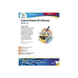  General Power/Attorney Form,Individual Will Handle 