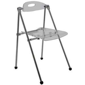  Nuevo Living Ami Folding Chair in Clear: Home & Kitchen