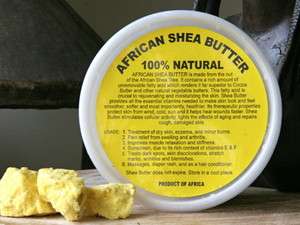 100% Natural Organic RAW UNREFINED SHEA BUTTER 8oz or 1/2 pound NEW 