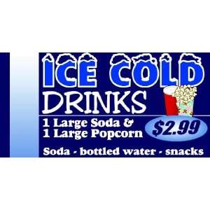  3x6 Vinyl Banner   Ice Cold Drinks: Everything Else