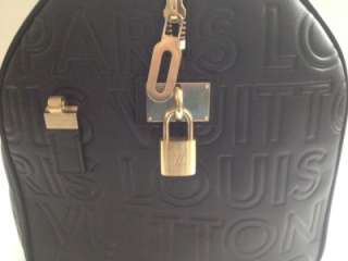   Vuitton Limited Edition Black Cube Speedy Bag Handbag RARE  