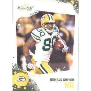  2010 Score Glossy #105 Donald Driver   Green Bay Packers 