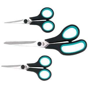  Maxam 3pc Small Household Scissor Set 8 1/2inch Scissors 