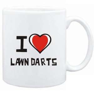  Mug White I love Lawn Darts  Sports