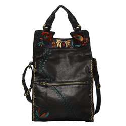 Lucky Brand Abbey Road Floral Embroidery Handbag  