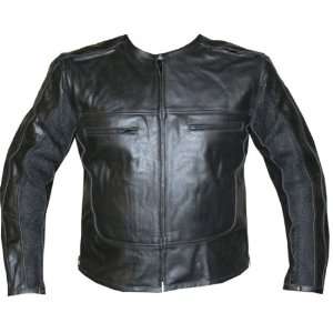   : Stylish Leather Armor Motorcycle Jacket Black 42 Armour: Automotive