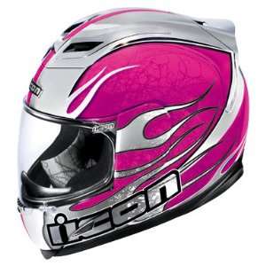   Airframe Motorcycle Helmet   Claymore Pink Chrome