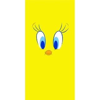 Looney Tunes Tweety Bird Big Face Banana Cream Yellow Juniors Tee T 