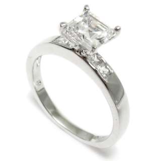   ring is absolutely gorgeous it has 1 25 ct center asscher cut stone