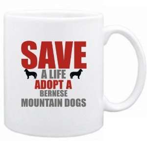   Save A Life , Adopt A Bernese Mountain Dogs  Mug Dog: Home & Kitchen