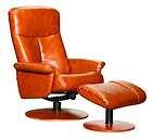 Mac Motion Bonded Leather Recliner with Ottoman   Vintage FREE S&H 