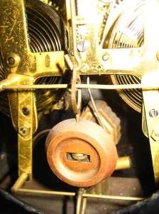 Antique F Kroeber Pompadour Cast Metal Mantel Clock   Minstrel 
