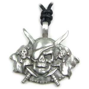 AM5013   Pirates of the Spanish Main   Pirate Legend Pendant   Pewter 