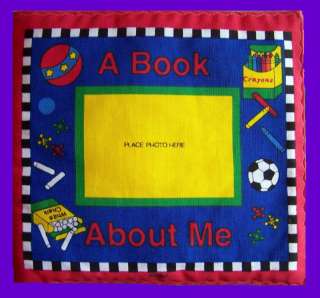   ! NEW! A BOOK ABOUT ME ~ EDUCATIONAL CLOTH PICTURE BOOK FOR TODDLERS
