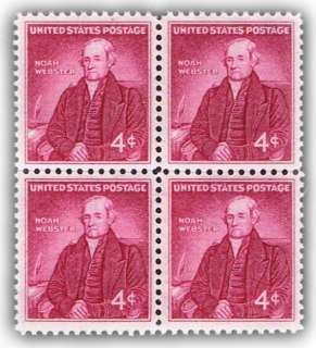 Author Noah Webster on old U.S. Postage Stamps  