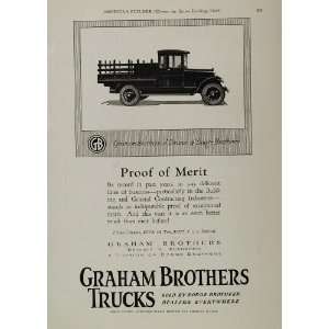  1925 Vintage Print Ad Graham Brothers Trucks Dodge 