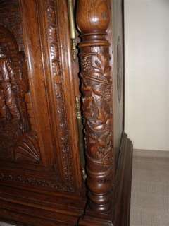 French Breton Cabinet Wonderful Carved Detail  