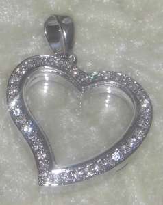 Small Whats in Your Heart Locket CZ  