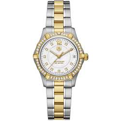 Tag Heuer Aquaracer Womens Two tone Diamond Watch  
