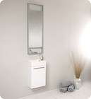 fresca pulito white modern bathroom vanity w mirror 