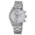 Tag Heuer Mens Carrera Silver Dial Stainless Steel Automatic Watch 