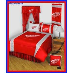  Detroit Red Wings 4pc SL Twin Comforter/Sheets Bed Set 