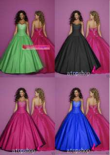 Stock Red Hot Pink/Purple/Royal Blue 2012 Ball Prom Dresses Size:6 8 